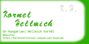 kornel hellmich business card